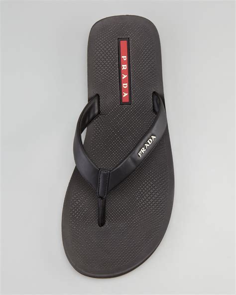 prada flip flop in a bag|prada denim sandals.